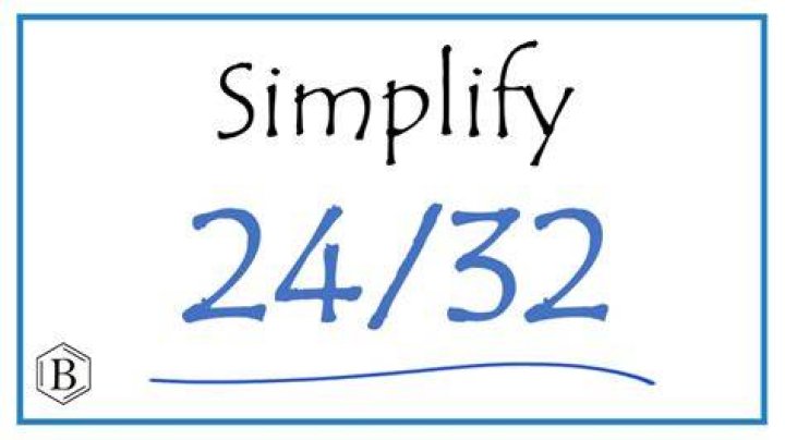 Can you simplify 24 32
