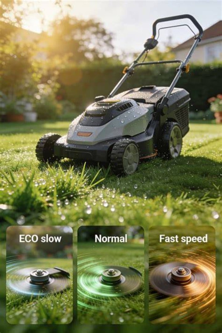 How do variable speed lawn mowers work