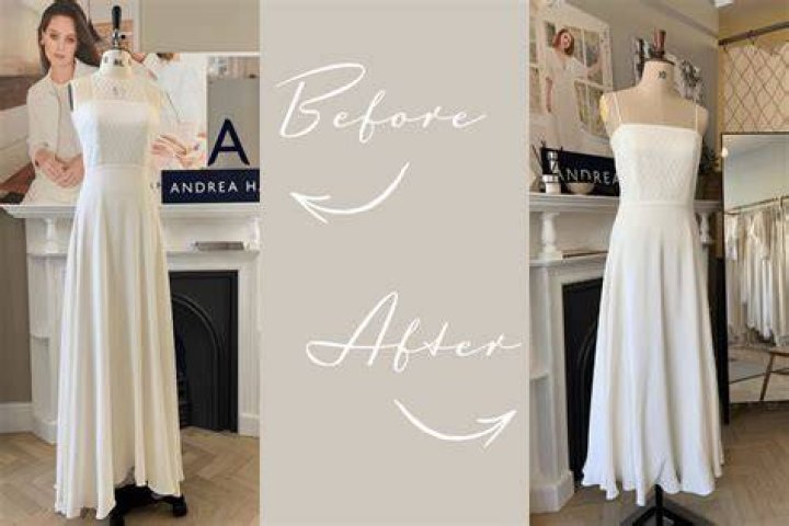 How do you alter a vintage wedding dress