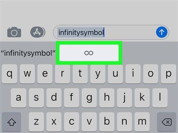 How do you make the infinity symbol on Instagram