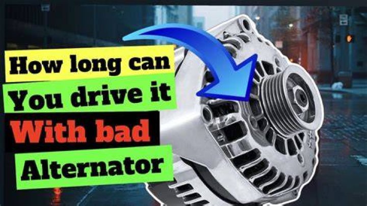 How far can I drive my car with bad alternator