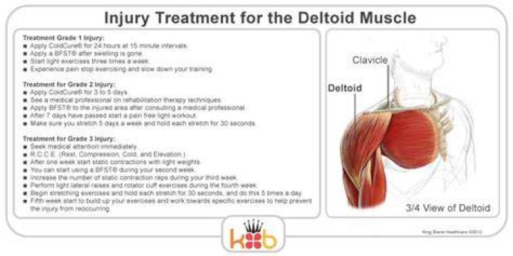 What are the symptoms of a torn deltoid