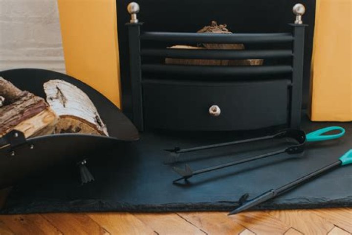What do you use to clean a cast iron fireplace