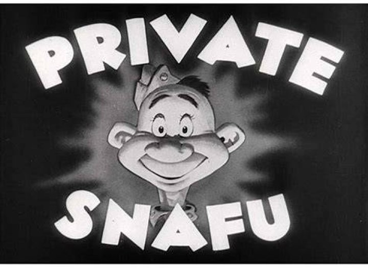 What was the purpose of the Private Snafu cartoon series