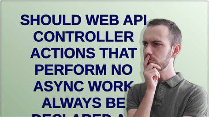 When should Async controller actions be used