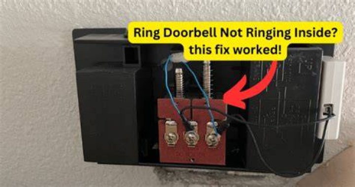 Why is my ring doorbell not ringing in the house